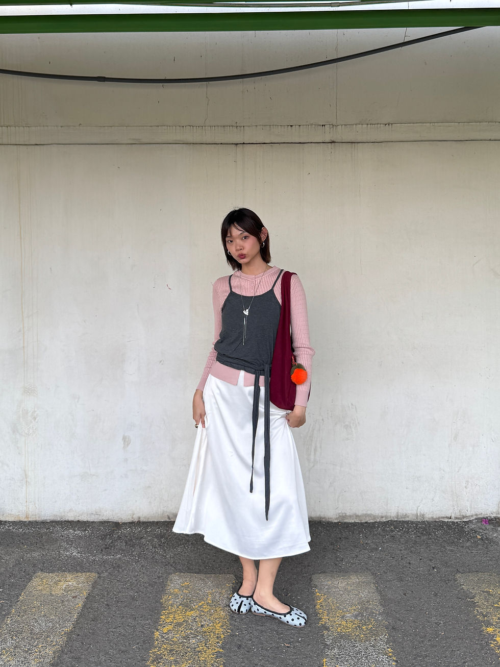 Top | Tanktop | Skirt | Bag | Long necklace