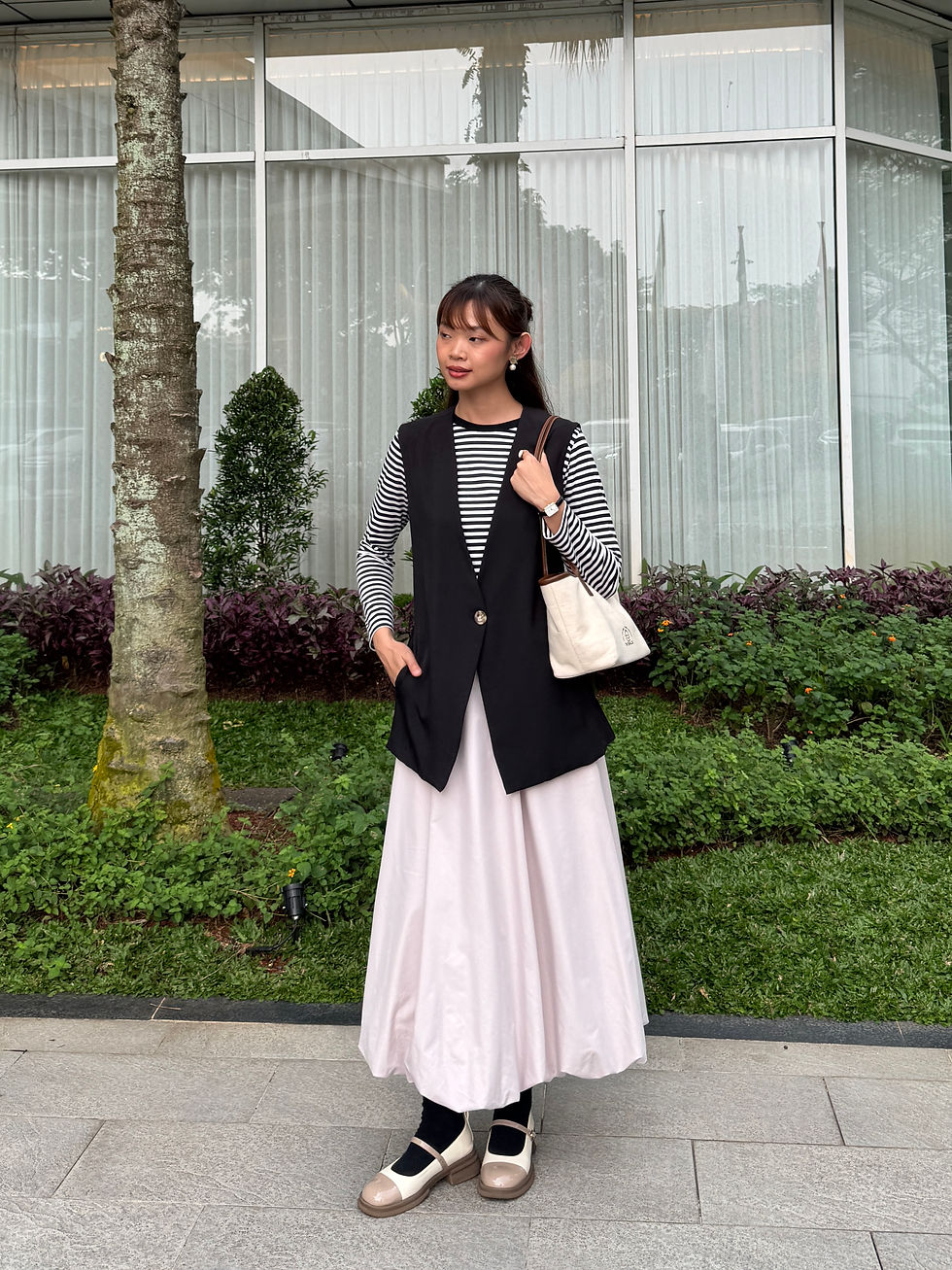 Inner from Muji (simlar) | Skirt | Bag | Socks