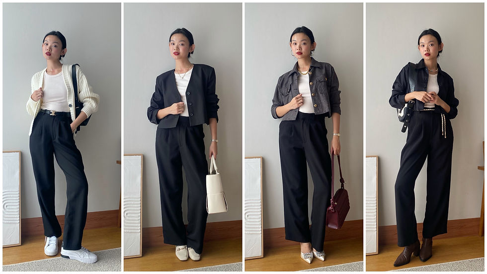 Styling Tanktop & Pants Into 4 Different Looks