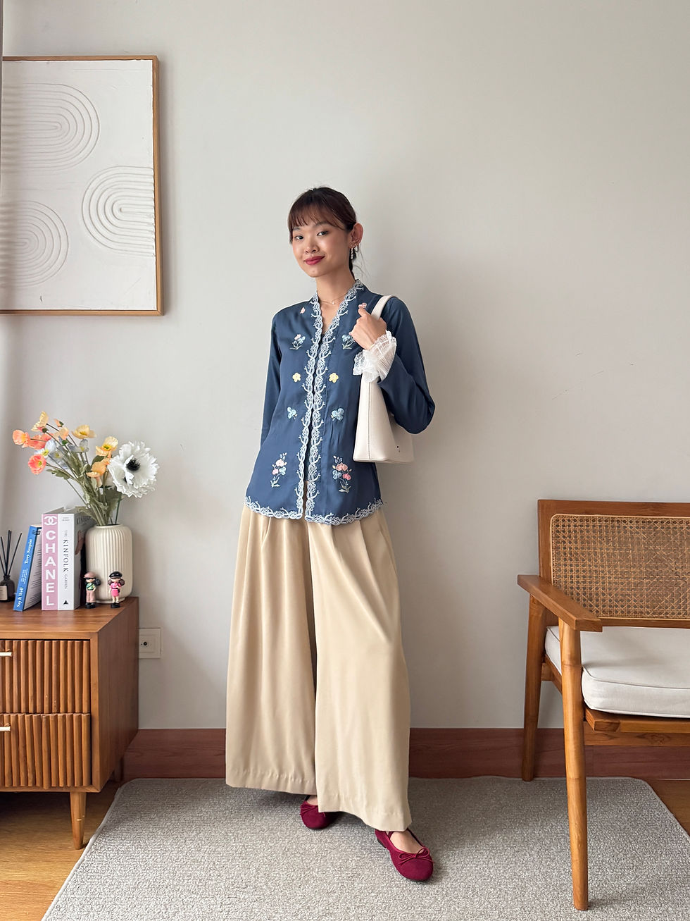 Pants | Shoes | Bag | Ruffle hand extensions