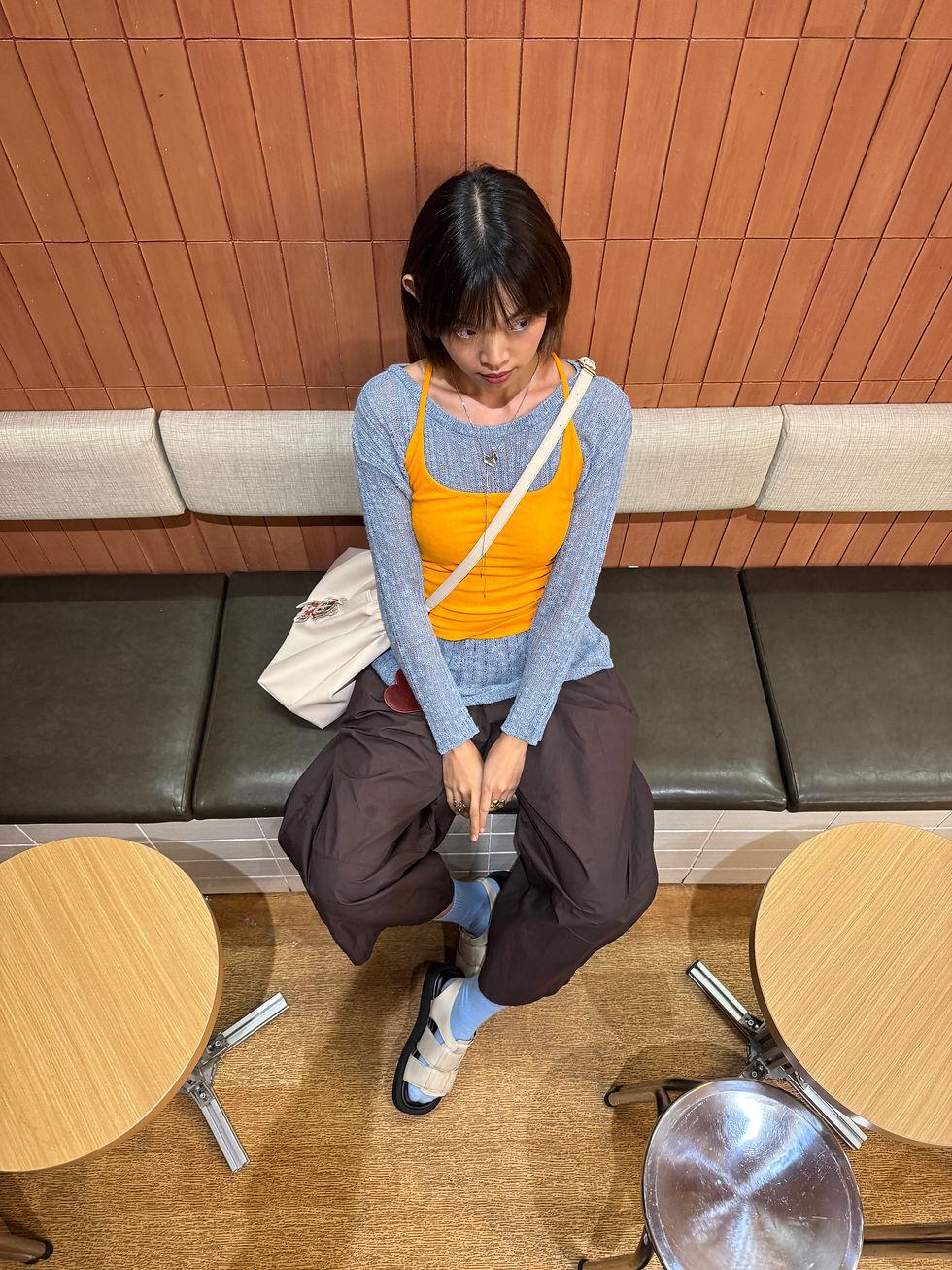 Top | Tanktop from Taobao | Pants | Sandals | socks