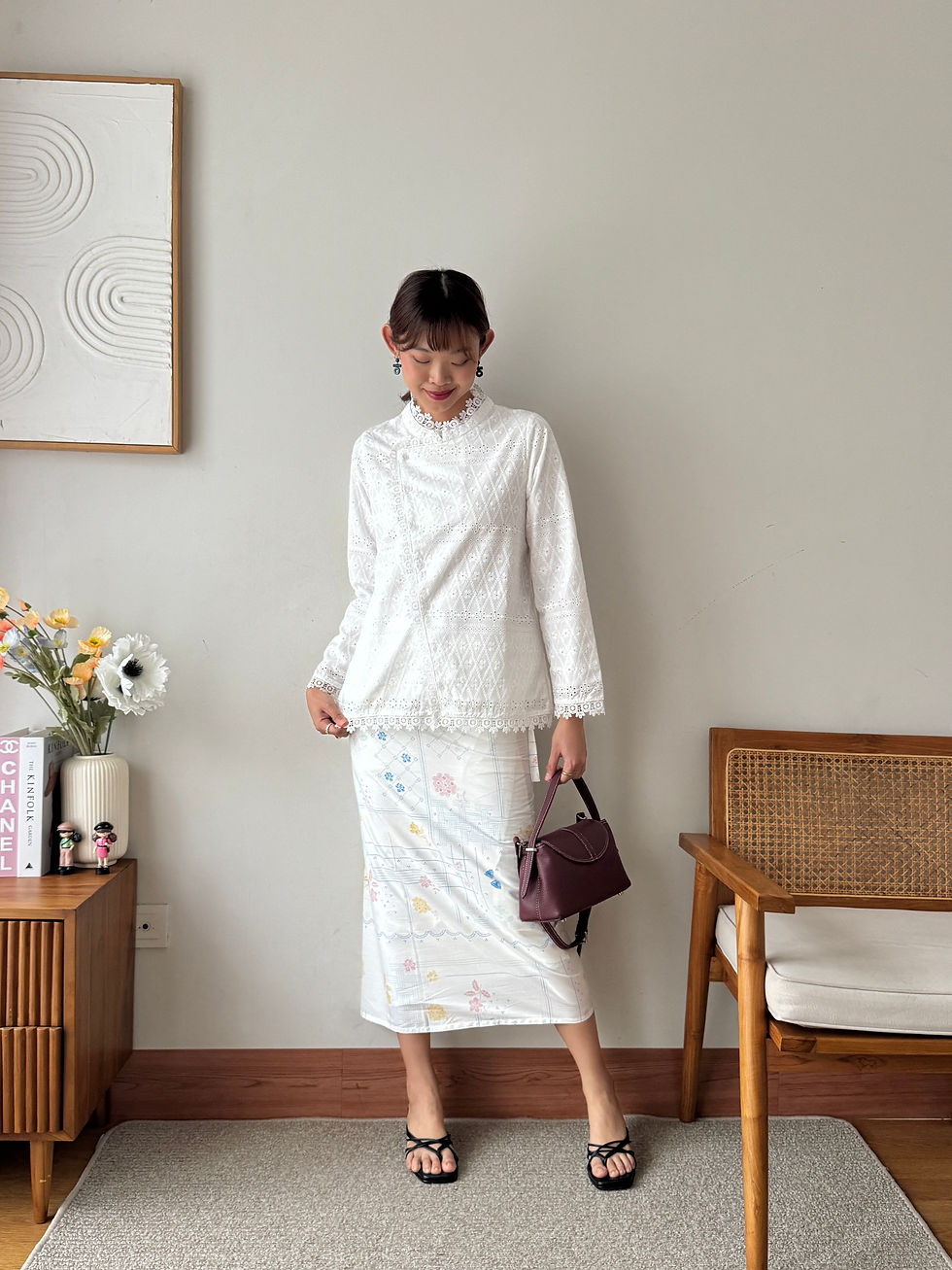 Lace longsleeve top (i wear size S) | Heels | Bag