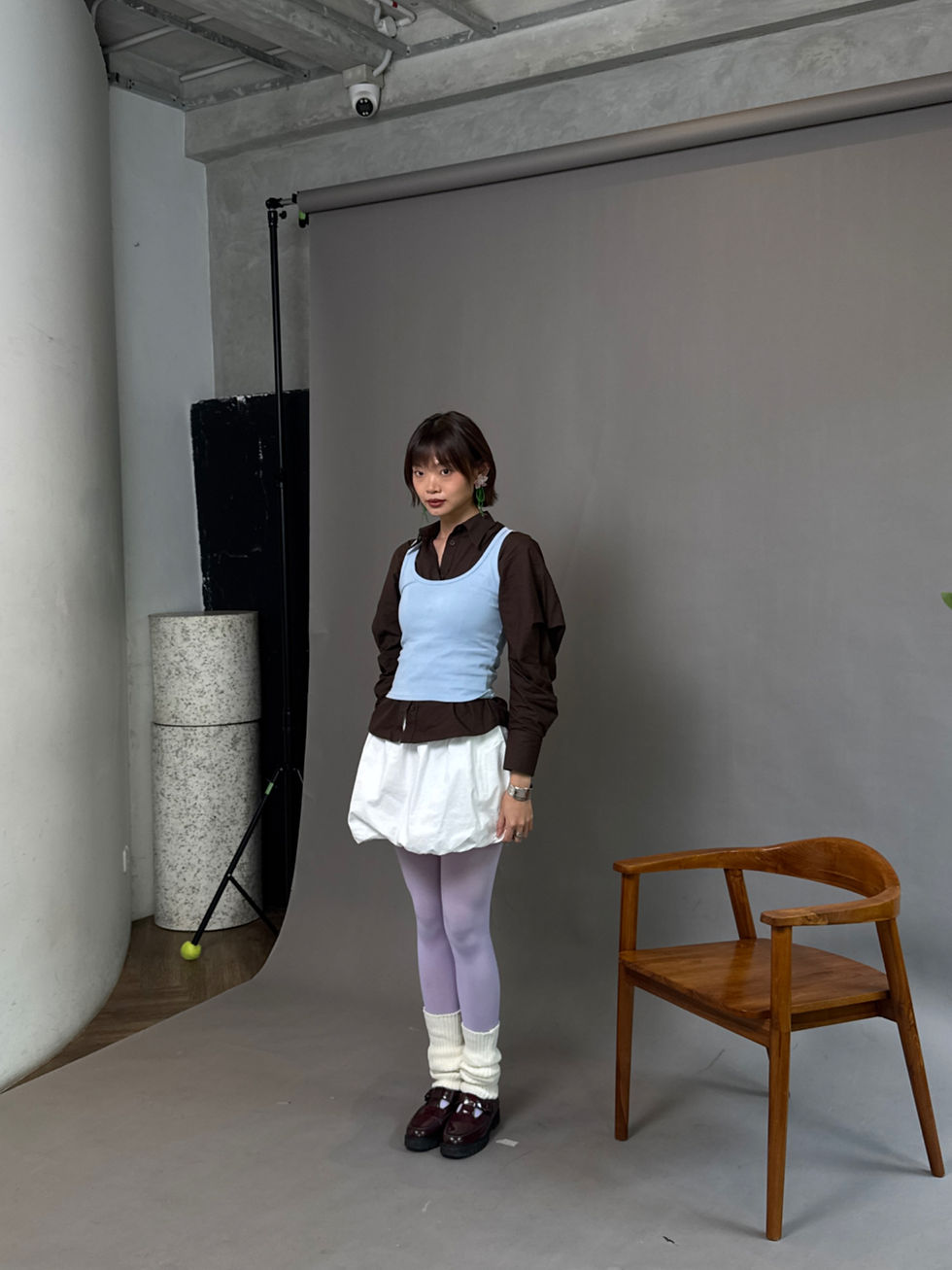 Shirt | Tanktop | Skirt | Leg warmer | Stocking | Shoes | Earrings