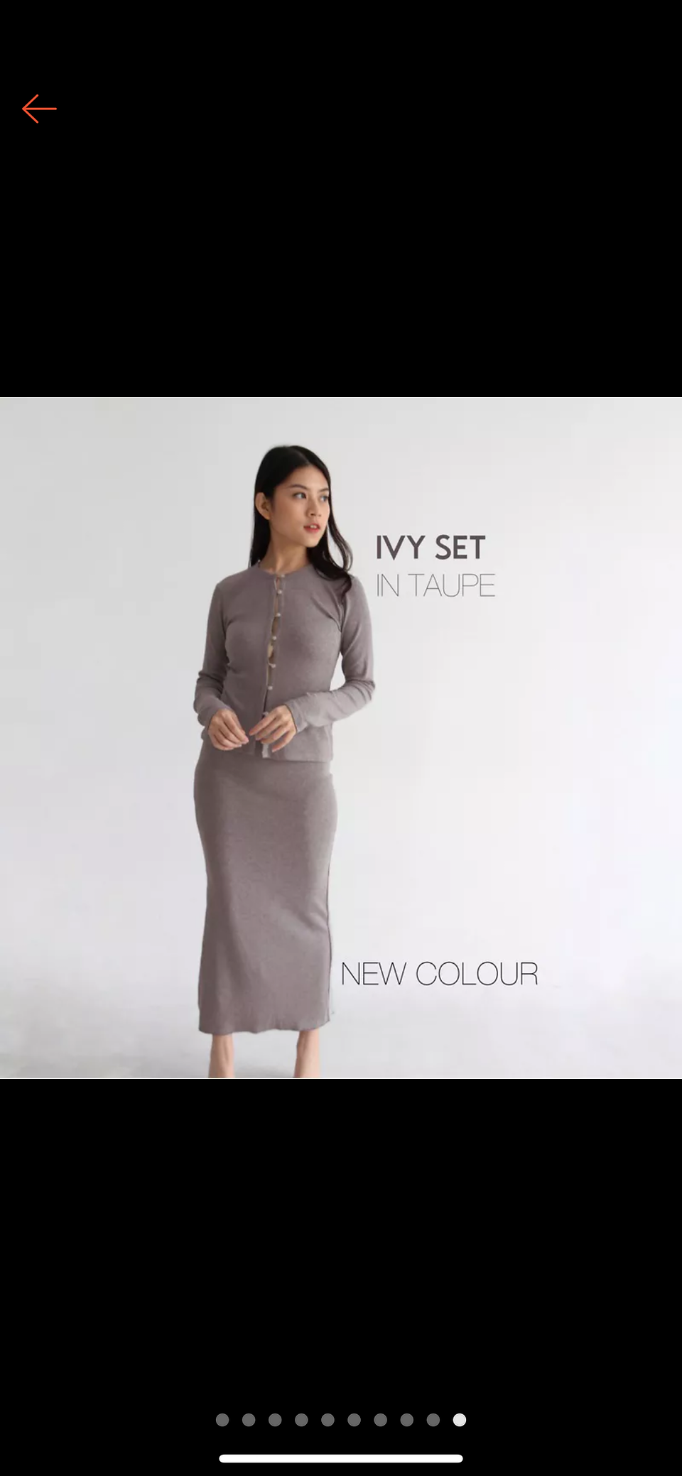 top & skirt knit set