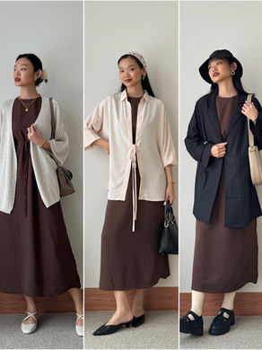 Effortless Chic Outfit Combo: Dress & Outerwear