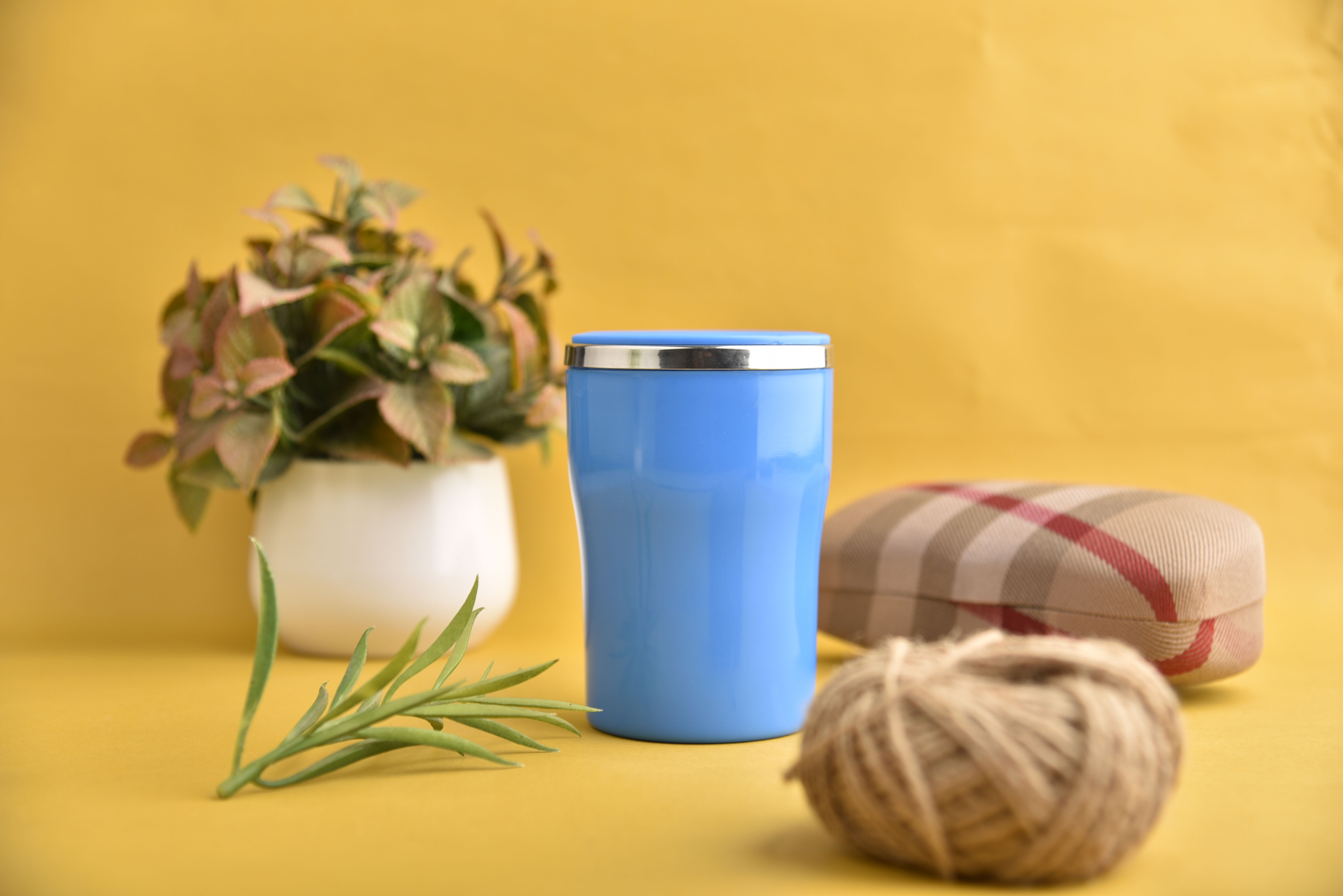 SUGAR Homeware Bubble Stainless Steel Double Wall Tumbler/Travel mug 400ml