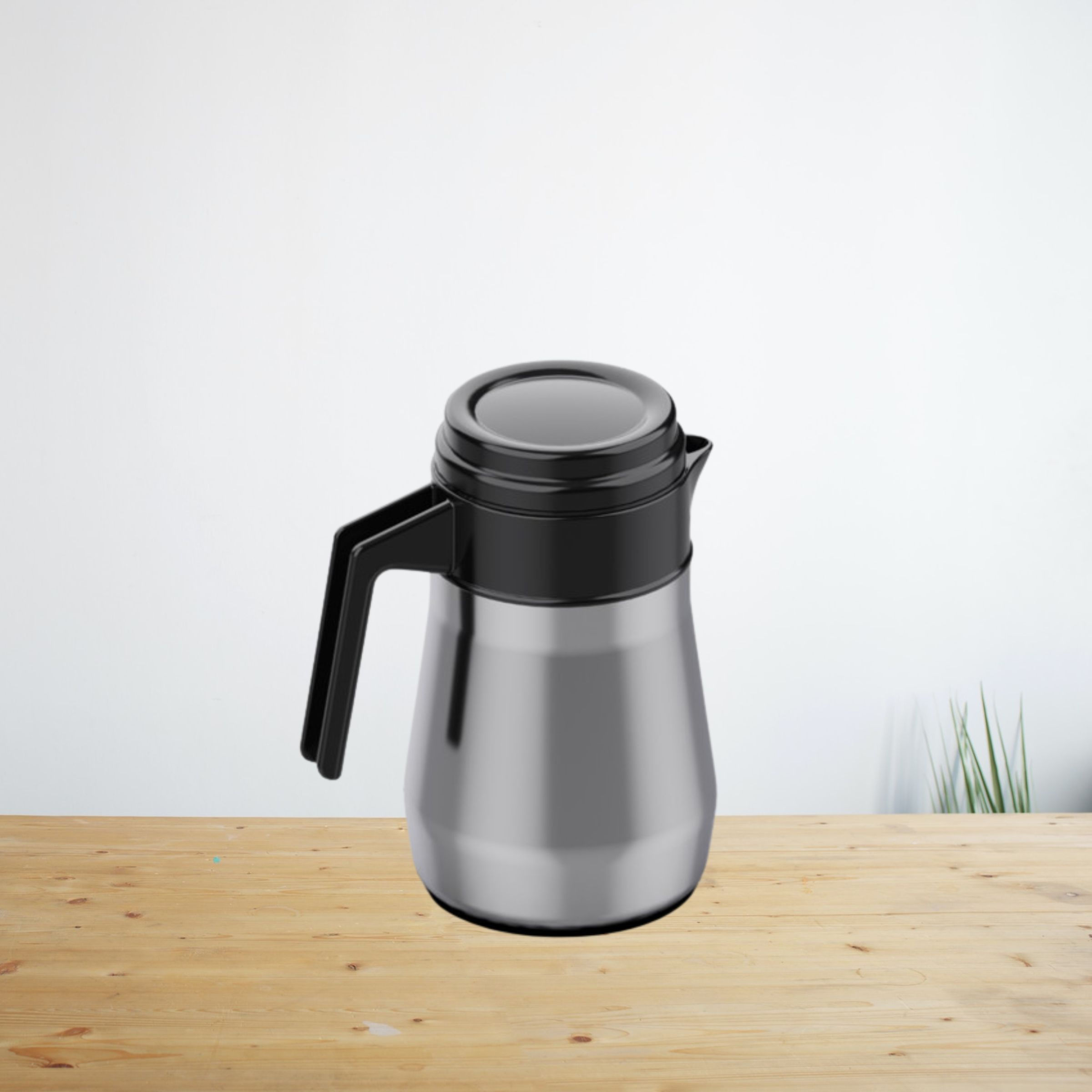 Luxor stainless steel Double wall Tea Pot 350ml black