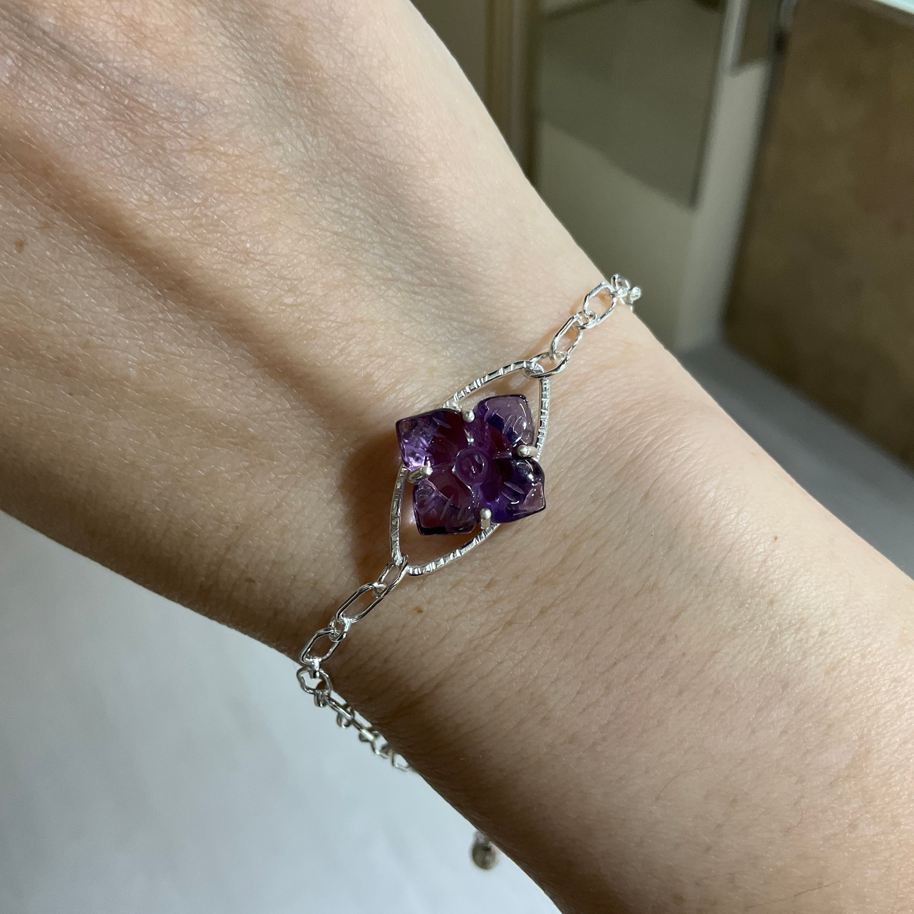 925 & Amethyst bracelet