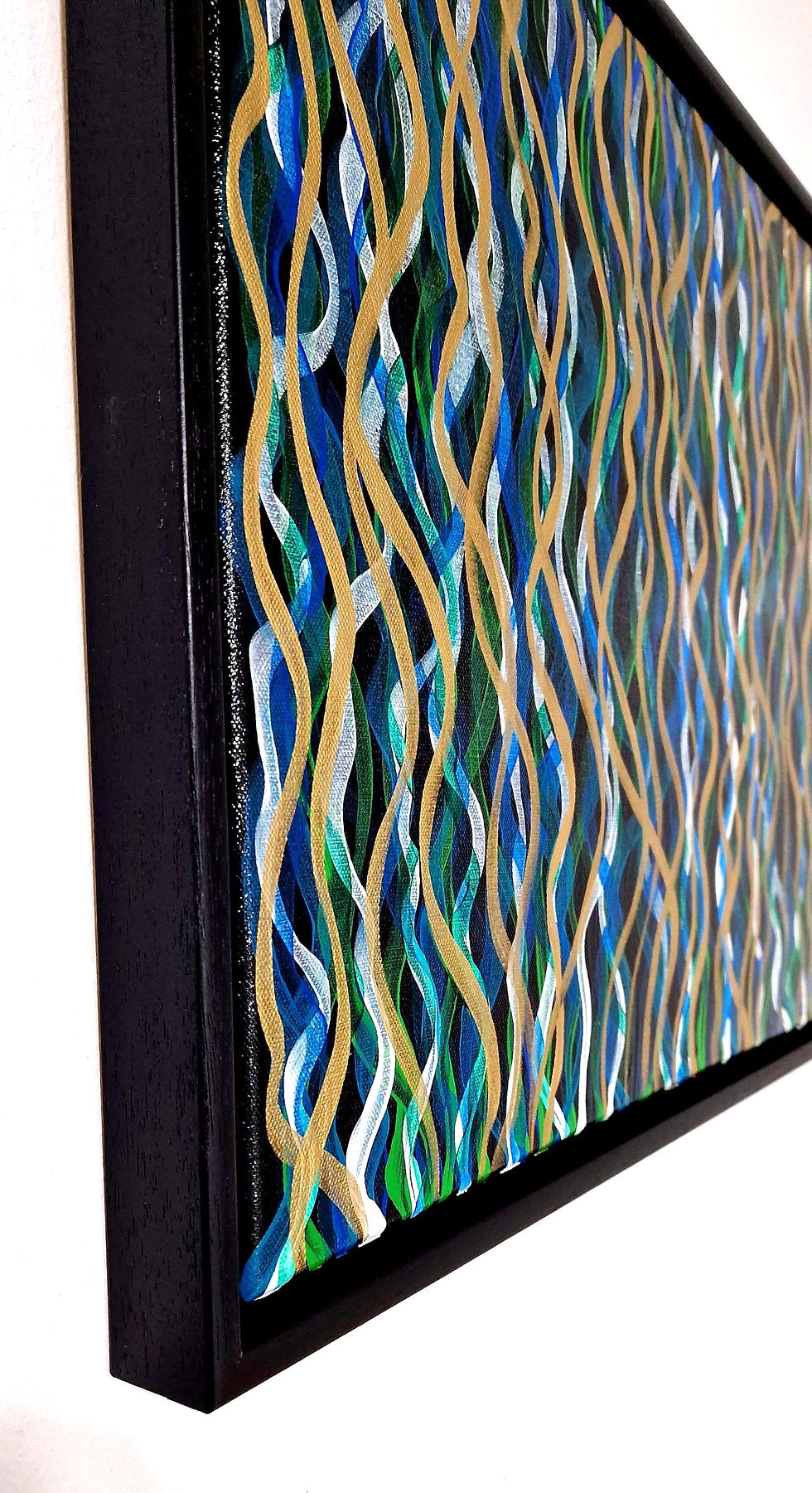 Miniature : Abstract Art On Canvas Side View