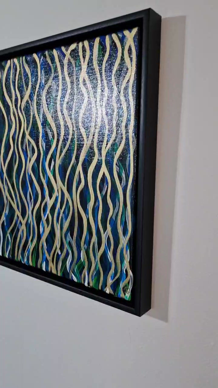 Miniatura: Abstract Art On Canvas Side View