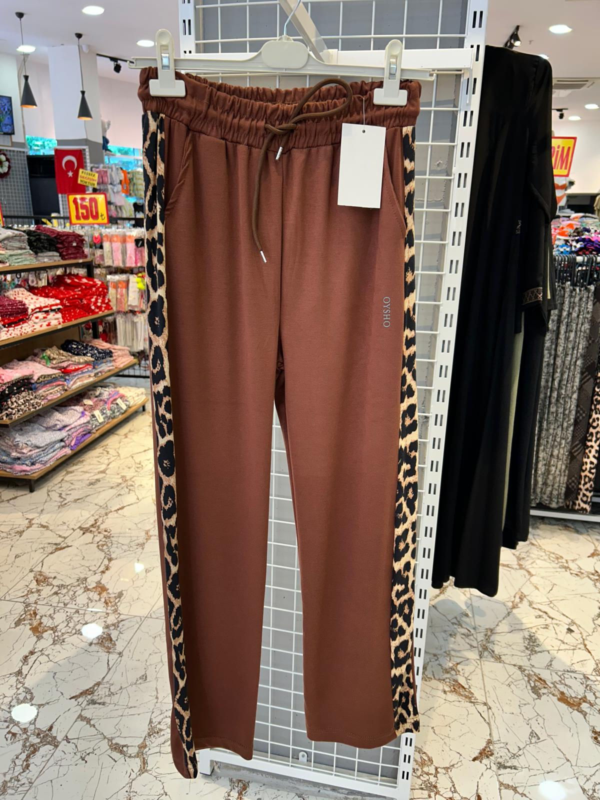 LEOPAR DESENLİ OYSHO EŞOFMAN ALT