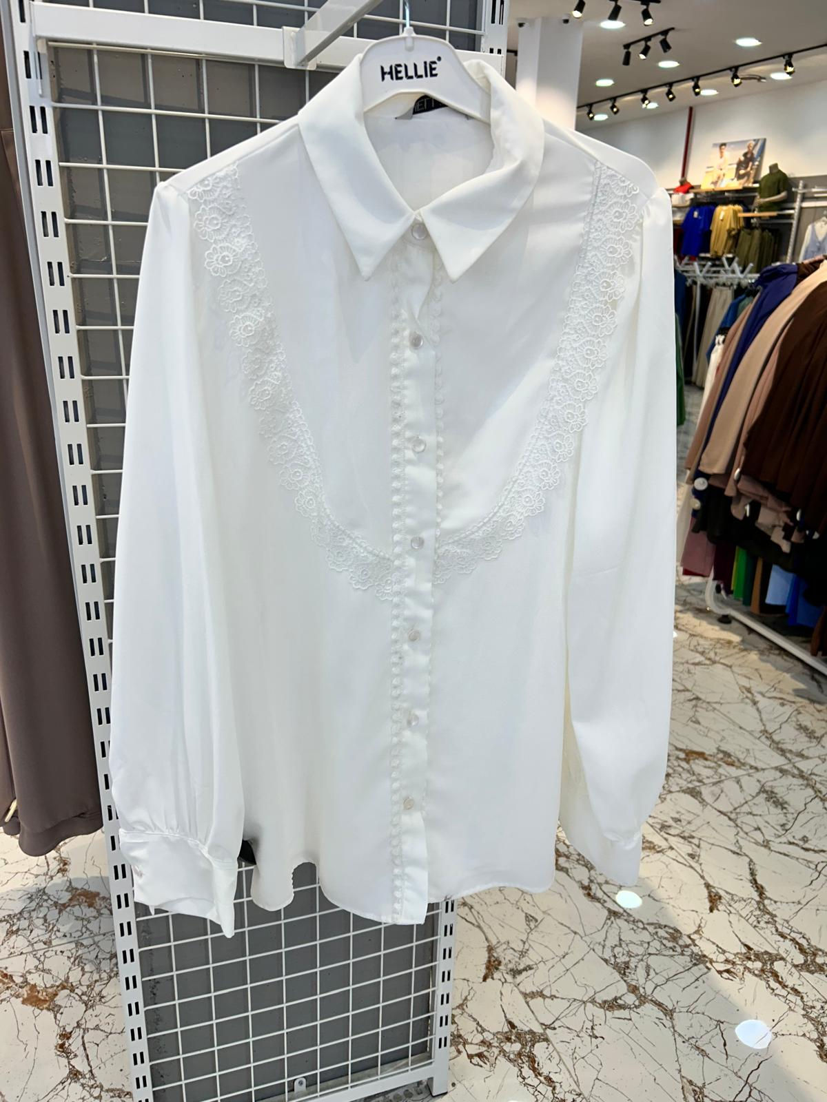 NAKIŞLI UZUN KOL GÖMLEK