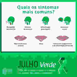 Julho É VERDE! É mês de prevenção de câncer de cabeça e pescoço. Estomatologista Dr Cesar Noce atende na Barra da Tijuca Rio