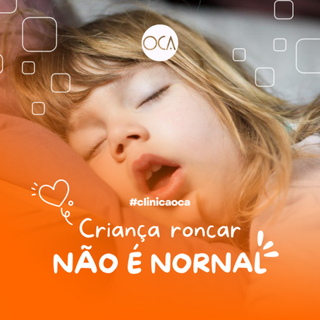 Criança roncar não é normal