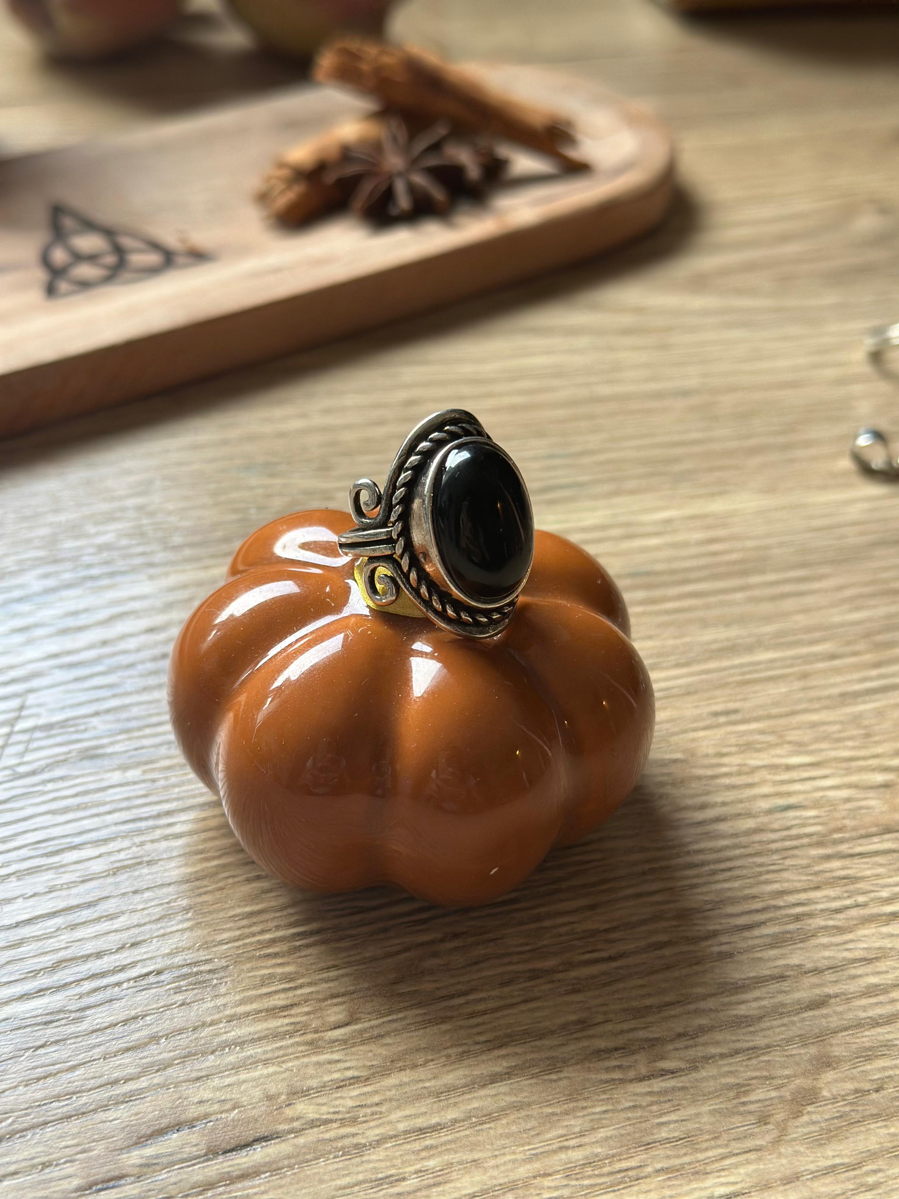 Anillo Ónice (Acero, ajustable)