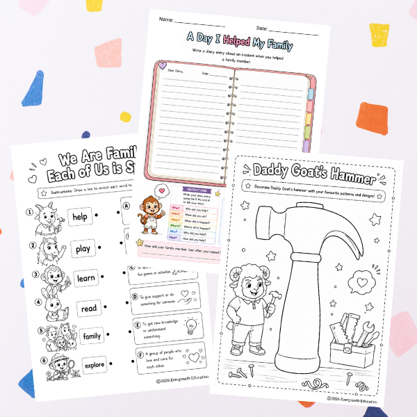 We Are Family: Each of Us is Special! Learning Bundle