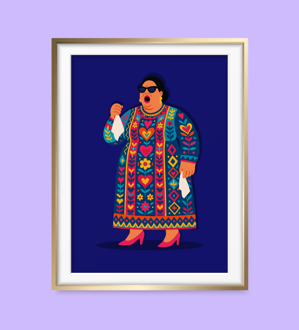 Um Kulthum Canvas Wall Art