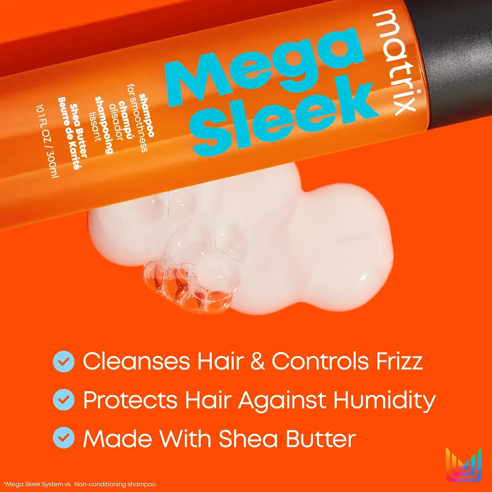 Thumbnail: Mega Sleek Smoothing Shampoo with anti-frizz system for frizzy hair