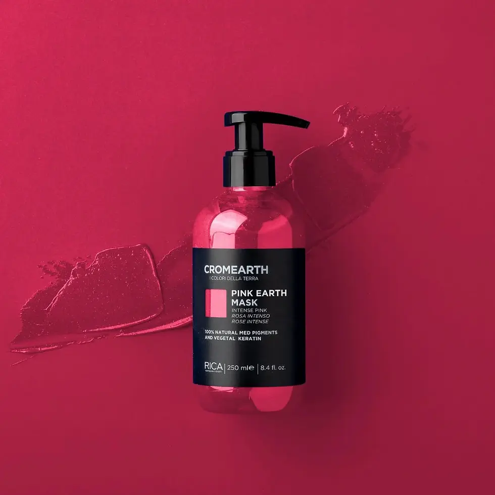 RICA Cromearth Pink Earth Mask - Pink Colour Refresh Mask for Blonde Hair