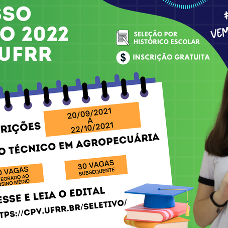 Inscrições abertas para o Curso Técnico em Agropecuária