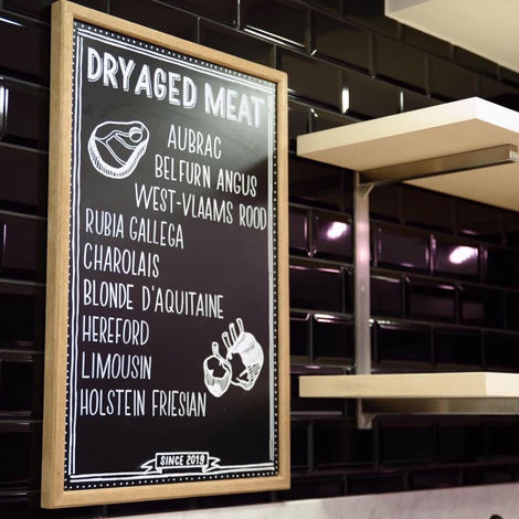 Krijtbord Butchery Jef