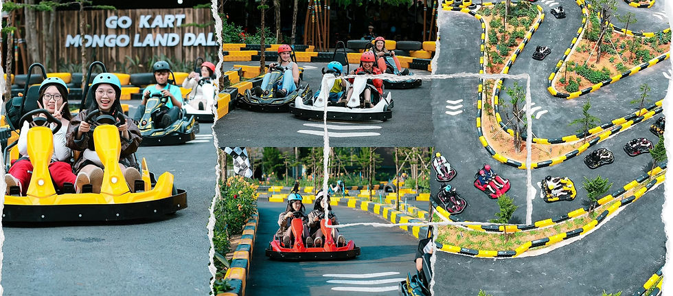 Trải nghiệm Go-Kart miễn phí tại Mongoland Đà Lạt. (Ảnh: sưu tầm)

