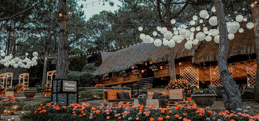 Nhà hàng Mimosa - Kiến trúc nhà sàn Cao Nguyên - Phục vụ đặc sản đậm đà miền sơn cước