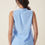 Thumbnail: SASHA TOP IN LINEN IN POWDER BLUE