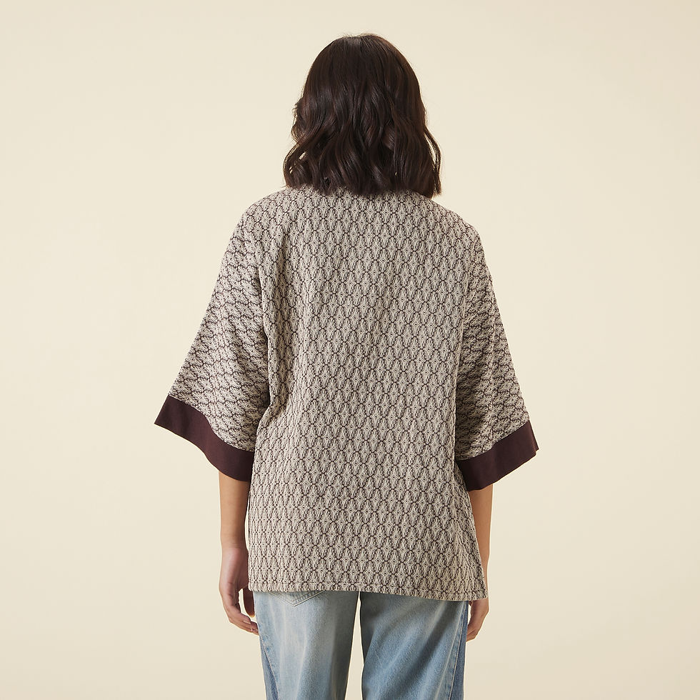 Thumbnail: KENDRA LONG KIMONO IN DESERT SAND