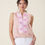 Thumbnail: SASHA TOP IN LINEN IN BLUSH PINK