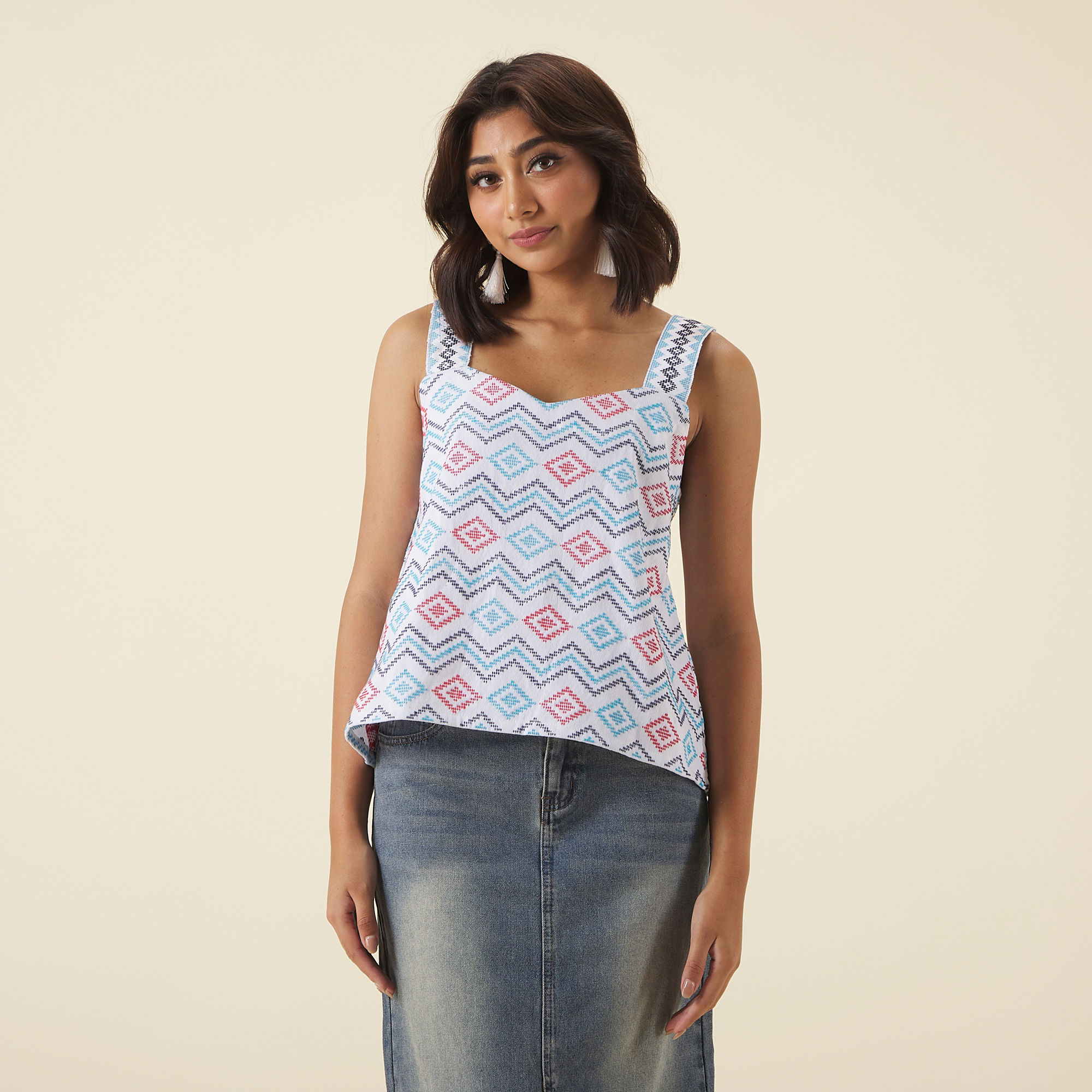 KATRINA TOP IN CHALK WHITE