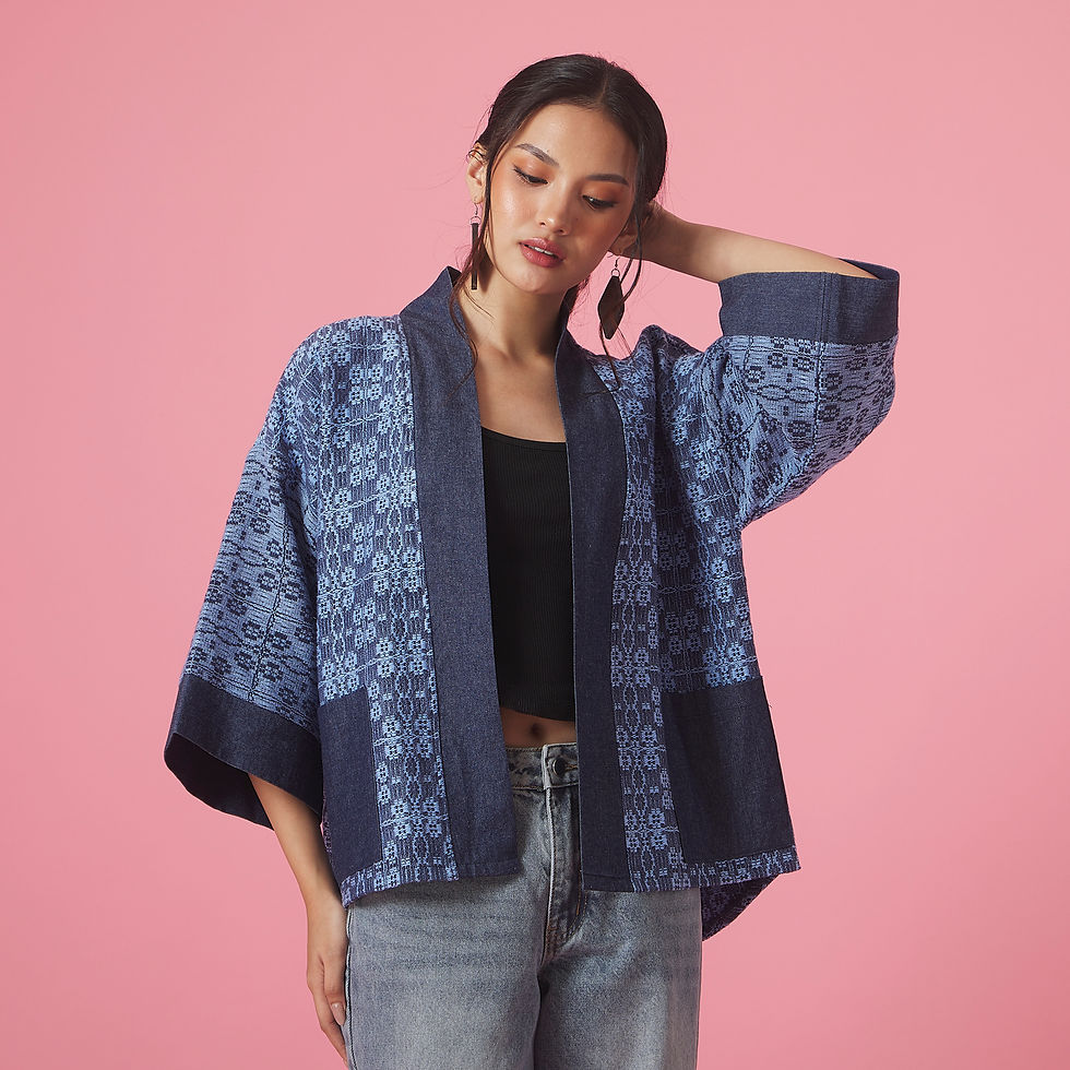 NATALIA KIMONO - DARK BLUE-3