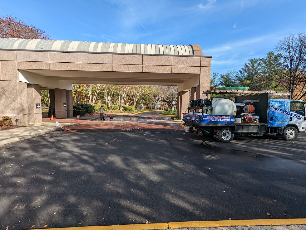 Commercial Building Power Washing Cleaning