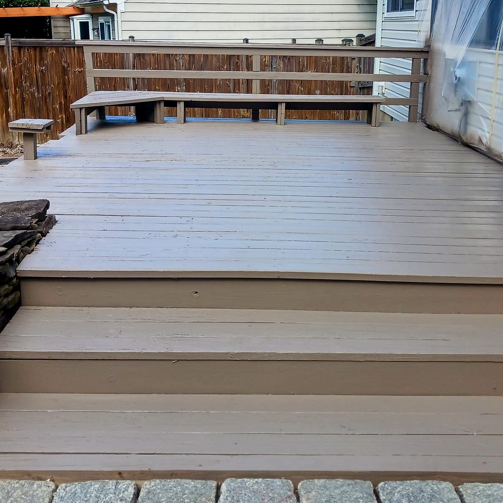 Deck Cleaning and Staining