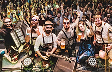 The Bräts Pop Polka Band Album Cover for Eine Kleine Brätmusik by Adam Baumol