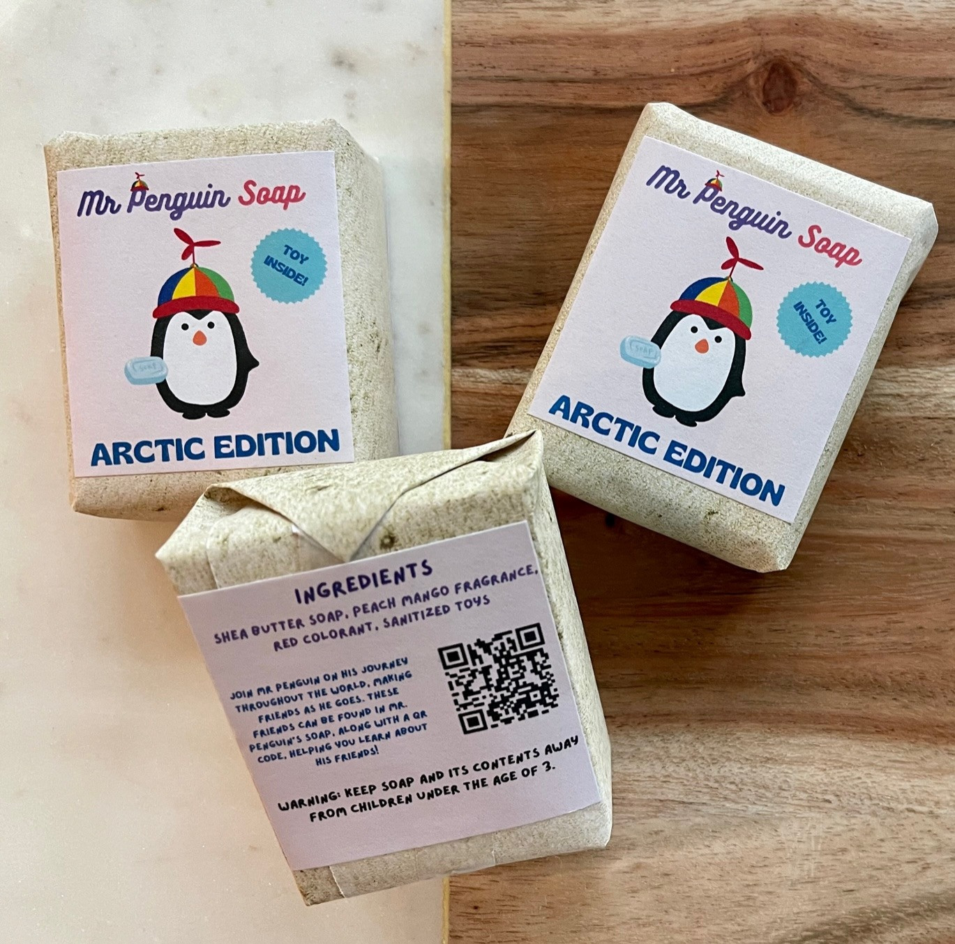 Mr Penguin Soap (Triplet Pack)