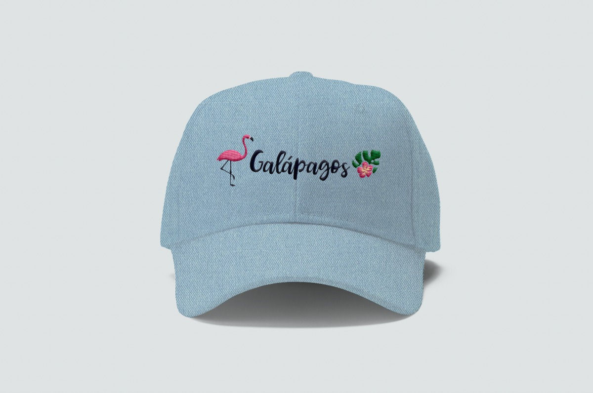 Cotton Cap I Denim Flamingo Galapagos