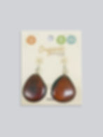 Miniatura: Aretes de Tagua I Colección Flores I Malva
