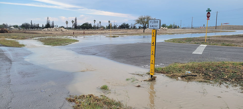 Carranza Park stormwater runoff and retention pond construction site (photo dated March 26, 2025)