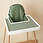 Thumbnail: Cactus Sage green black spots spotty wipeable cushion cover Ikea antilop highchair baby toddler high chair bundle placemat