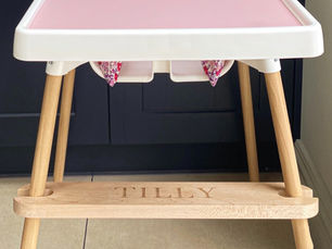 Personalise the IKEA Highchair with an Engraved Footrest 
