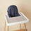 Thumbnail: Navy Blue white spots spotty wipeable cushion cover Ikea highchair cove baby toddler weaning placemat bundle placemat