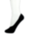 Women's Cotton No Show Socks Black