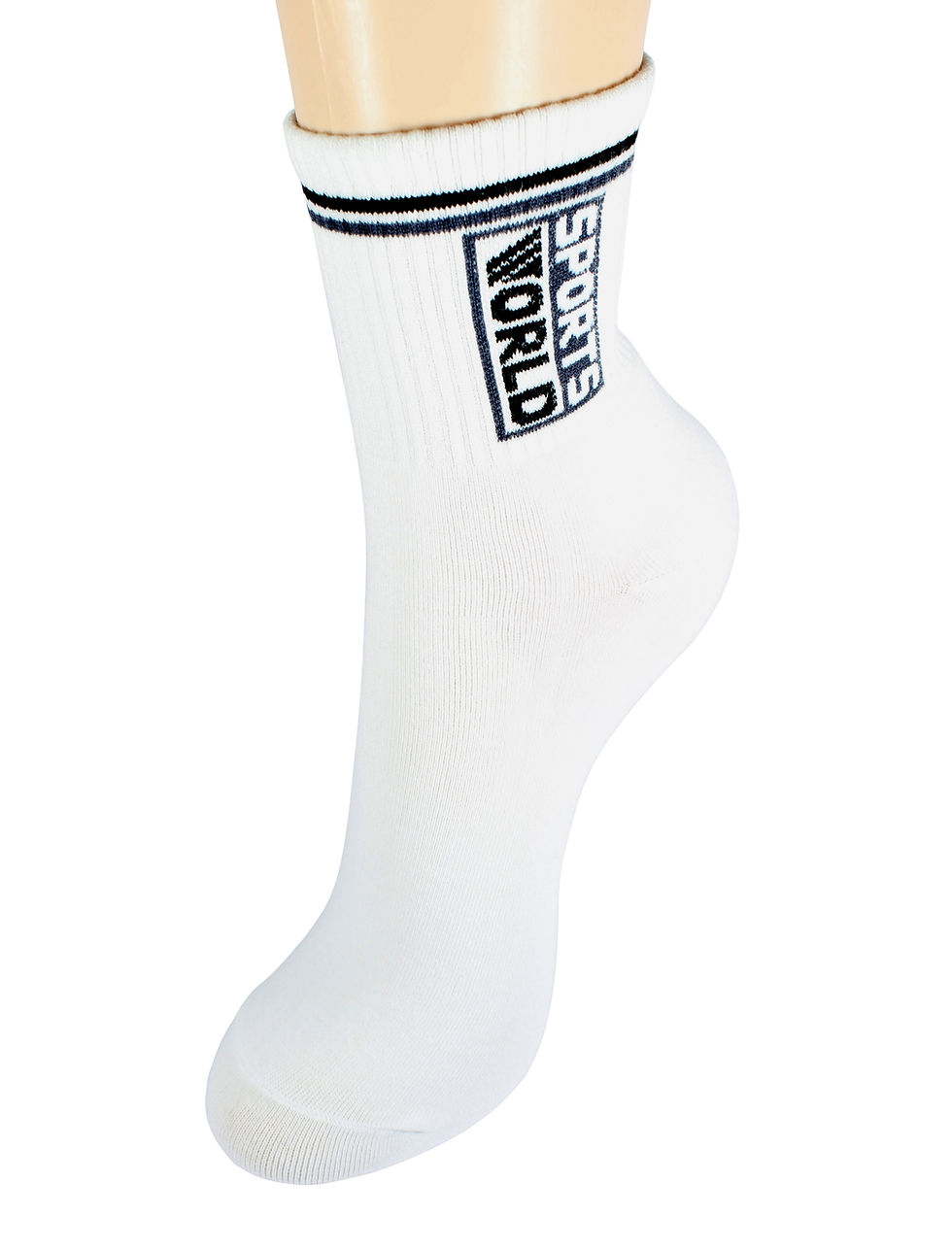 Thumbnail: Men's Thin Quarter Socks Sports World White