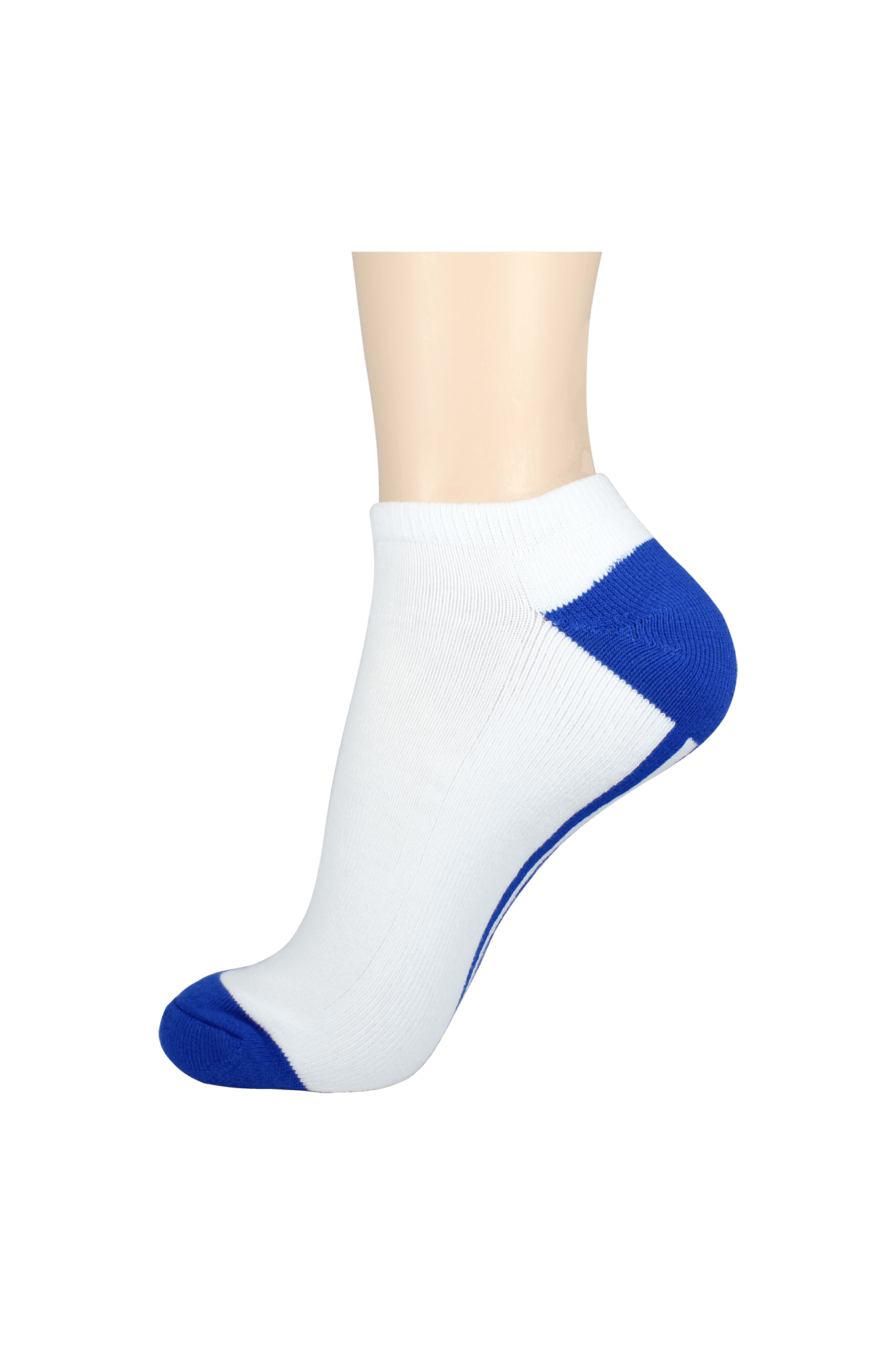 Men's Cushion Low Cut Socks White/Blue
