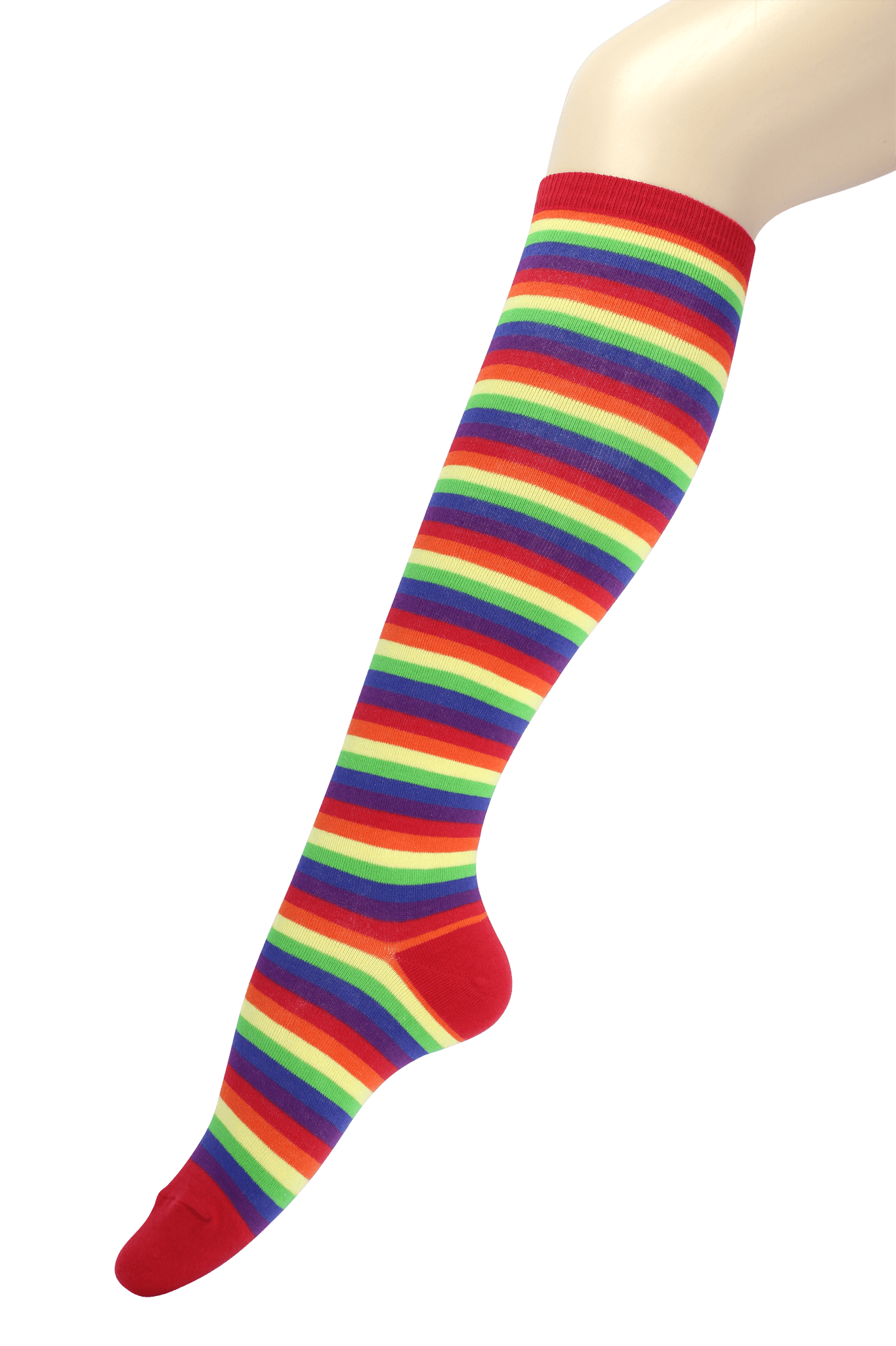 Women's Knee High Socks Rainbow Stripe