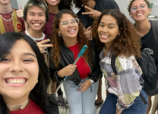 Foto dos bastidores
