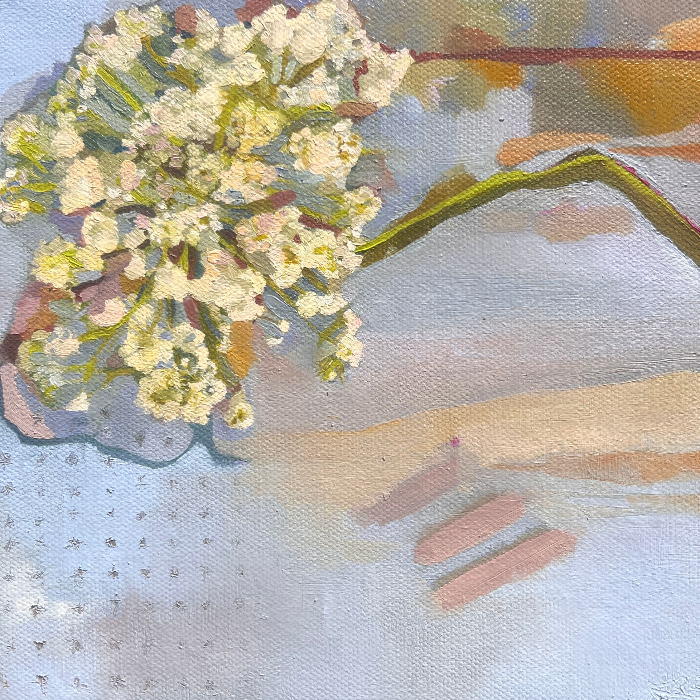 Queen Ann's Lace at the Lake 1: Original Painting