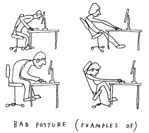 images of bad sitting posture