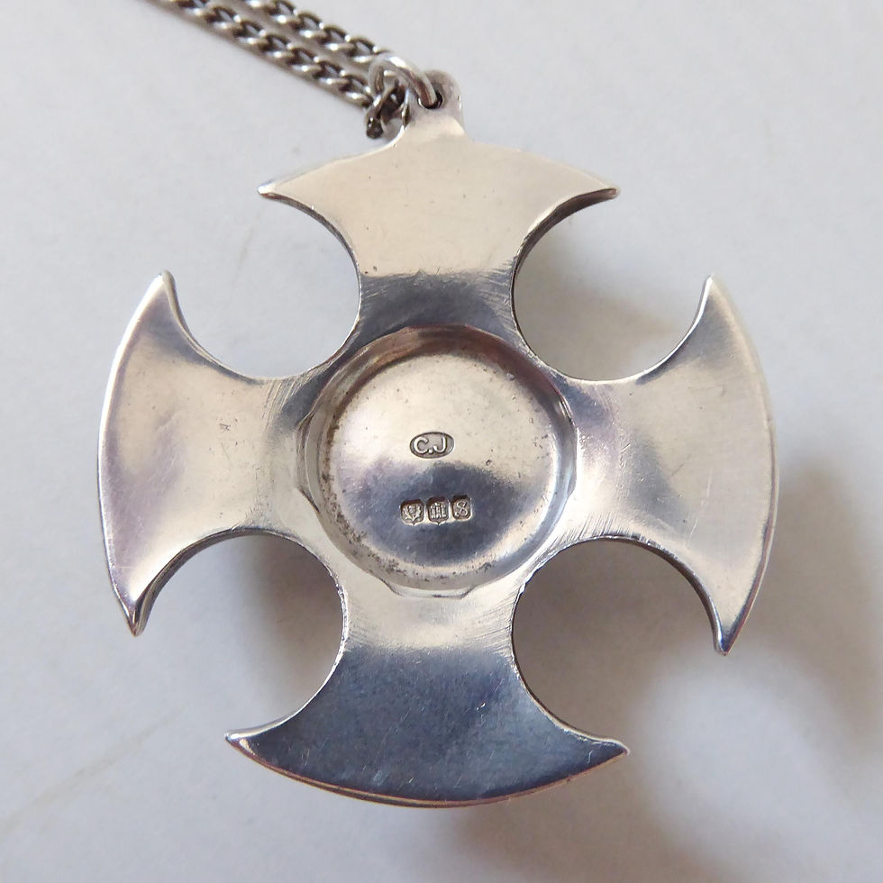 Thumbnail: Caithness Jewellery Celtic cross sterling silver 925 pendant necklace. Vintage